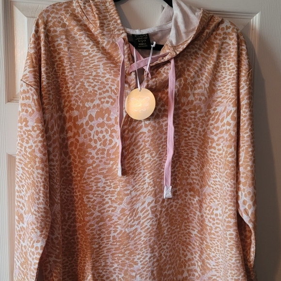 Laila Ali Animal print Lace-up Hoodie - Picture 2 of 3